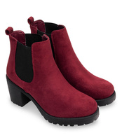 Botki damskie Sixth Sens C166-2 Bordowe