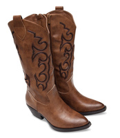 Kowbojki damskie Laura Mode Y-058 Brązowe