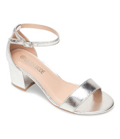 Sandałki damskie Laura Mode QL-159 Srebrne