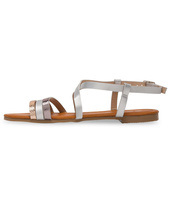 Sandałki damskie Sixth Sens 666-20 Srebrne