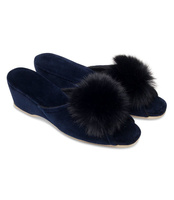 Kapcie damskie Natural Style NS-031 Granatowe