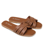 Klapki damskie Abloom WL362 Brązowe