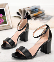 Sandałki damskie Laura Mode QL-82 Czarne