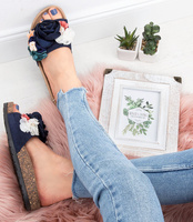 Klapki damskie Skotnicki KL-0525 Granatowe