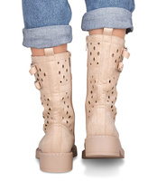 Botki damskie Lady Glory HQ291 Ecru