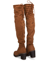 Kozaki damskie Sixth Sens F162 Brązowe