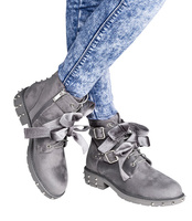 Botki damskie Abloom C1120 Szare