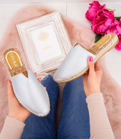 Klapki damskie Coura 7828 Srebrne