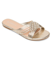 Klapki damskie Abloom SY827 Złote