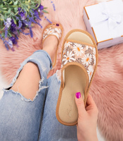 Kapcie damskie Natural Style NS-018 Brązowe