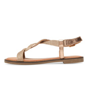 Sandałki damskie Laura Mode WL046 Szampańskie