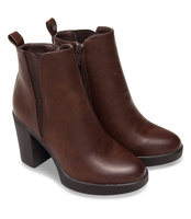 Botki damskie Super Mode 6917 Brązowe