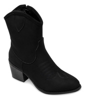 Wegańskie Kowbojki damskie Super Mode 5689 SU Czarne