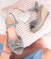 Sandałki damskie Belle Women 1819 Szare