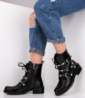 Botki damskie Bello Star B8867 Czarne