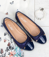 Balerinki damskie Abloom 9988-113 Granatowe