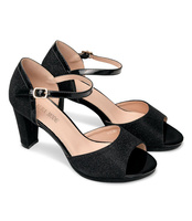 Sandałki damskie Laura Mode WXL001 Czarne