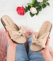 Klapki damskie Abloom WL231 Beżowe