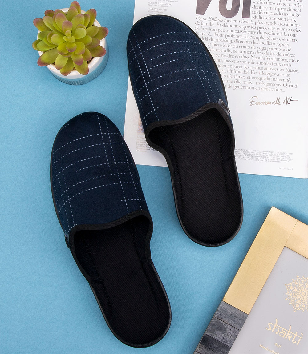 Kapcie męskie Befado 089M409 Granatowe