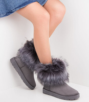 Śniegowce damskie Abloom BM-566 Szare