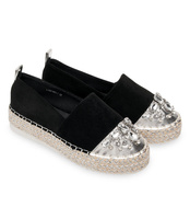 Espadryle damskie Bestelle L184 Czarne