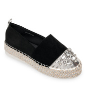 Espadryle damskie Bestelle L184 Czarne