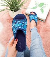 Kapcie damskie Natural Style NS-064 Niebieskie