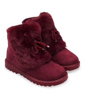 Śniegowce damskie N/M XR180702 Bordowe