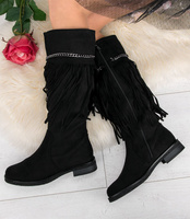 Kozaki damskie Super Mode 4514 Czarne