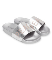 Klapki damskie Abloom WL169 Srebrne