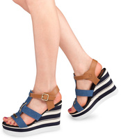 Sandały damskie Foreverfolie YQ05 Niebieskie