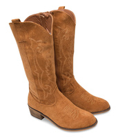 Kowbojki damskie Foreverfolie AB63 Brązowe