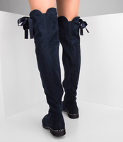 Kozaki damskie Foreverfolie H308 Granatowe