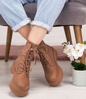 Botki damskie Sixth Sens JW89 Brązowe