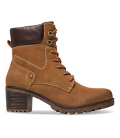 Botki damskie Super Mode 7363 Brązowe