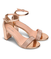 Sandałki damskie Style Shoes 6866 Szampańskie