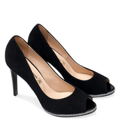 Czółenka damskie Laura Messi 1307/1 Czarne