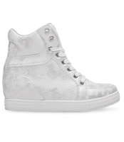 Sneakersy damskie N/M NO001 Srebrne