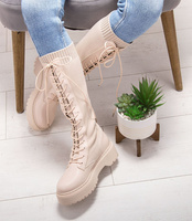 Botki damskie Sixth Sens JW99 Beżowe