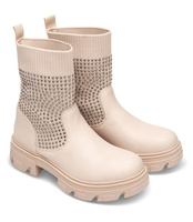 Botki damskie Sixth Sens JW133 Beżowe