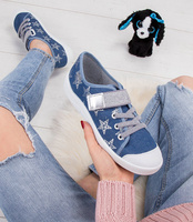 Trampki dziecięce Befado 251Y094 Jeansowe