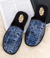 Kapcie męskie Natural Style NS-255 Granatowe