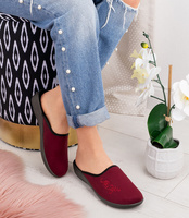 Kapcie damskie Befado 552D018 Bordowe