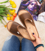 Kapcie damskie Natural Style NS-112 Brązowe