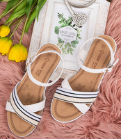 Sandałki damskie Queen Vivi 218-235 Białe