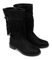 Kozaki damskie Super Mode 7443 Czarne