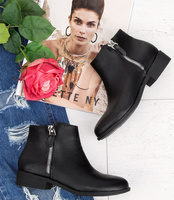 Botki damskie Sixth Sens C297-2 Czarne