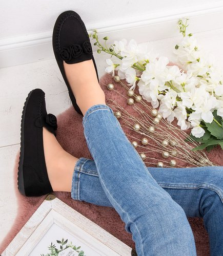 Mokasyny damskie Abloom 195-2 Czarne