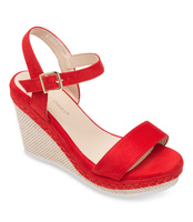 Sandałki damskie Ideal Shoes U-6292 Czerwone