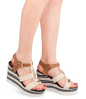 Sandały damskie Foreverfolie YQ05 Beżowe